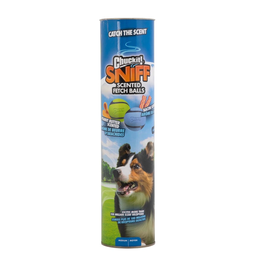 Chuckit! Sniff Fetch Pelotas con Sabores para perros, , large indicador imagen numero 1